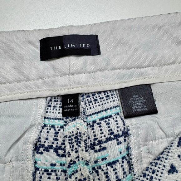 The Limited | Blue & White Embroidered Shorts - Picture 4 of 4